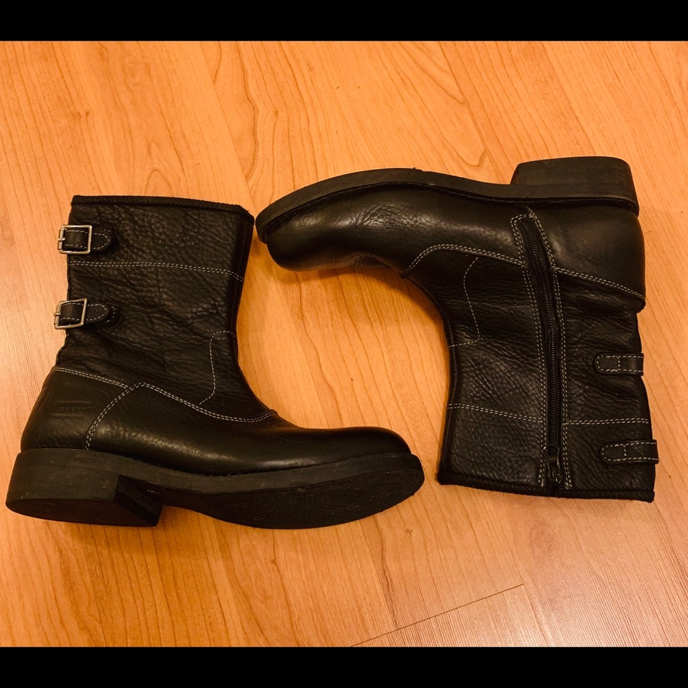 Xelement Women's Double Buckle Moto Boots sz 8.5
